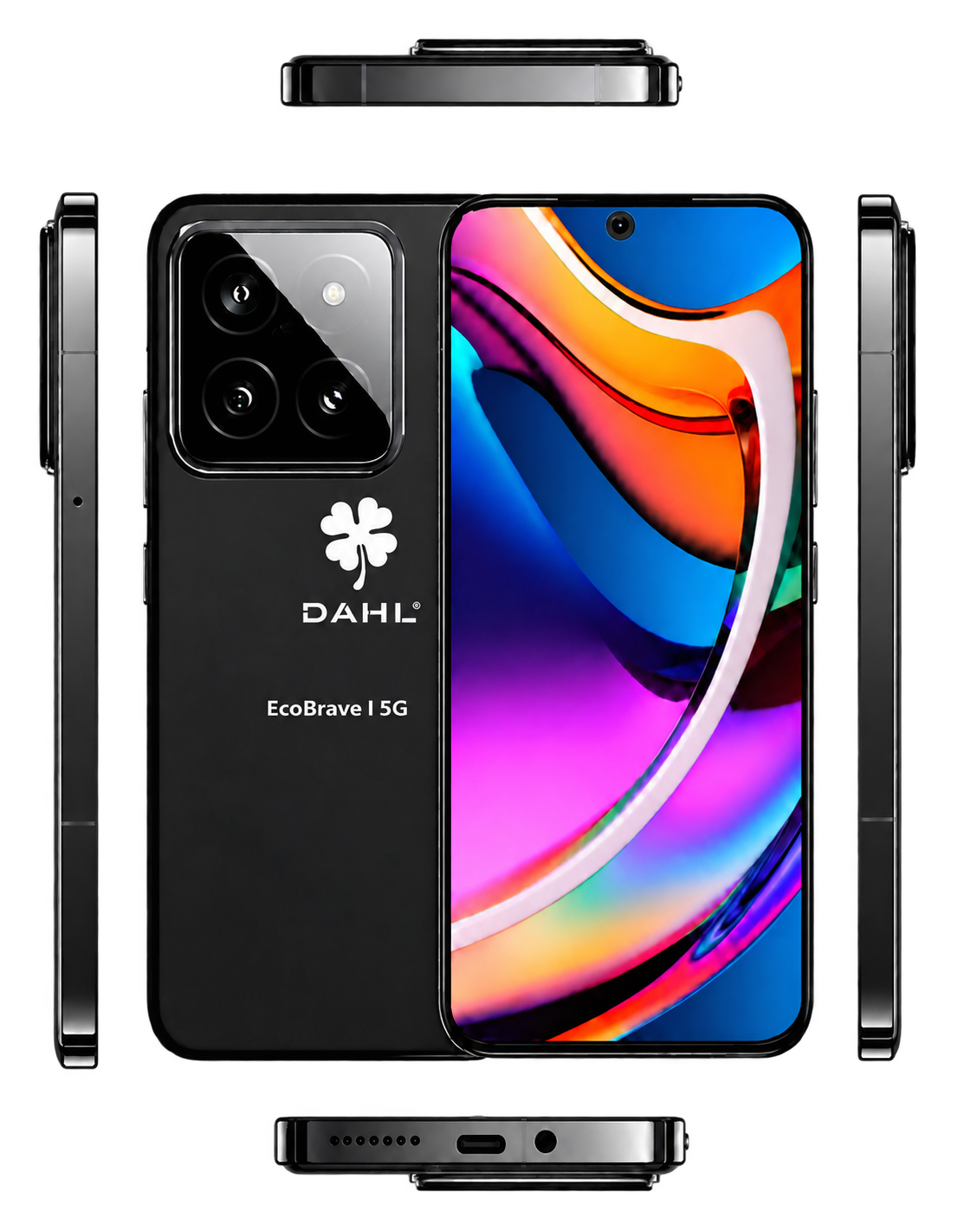 DAHL EcoBrave I, 5G visad framifrån, bakifrån och från sidorna